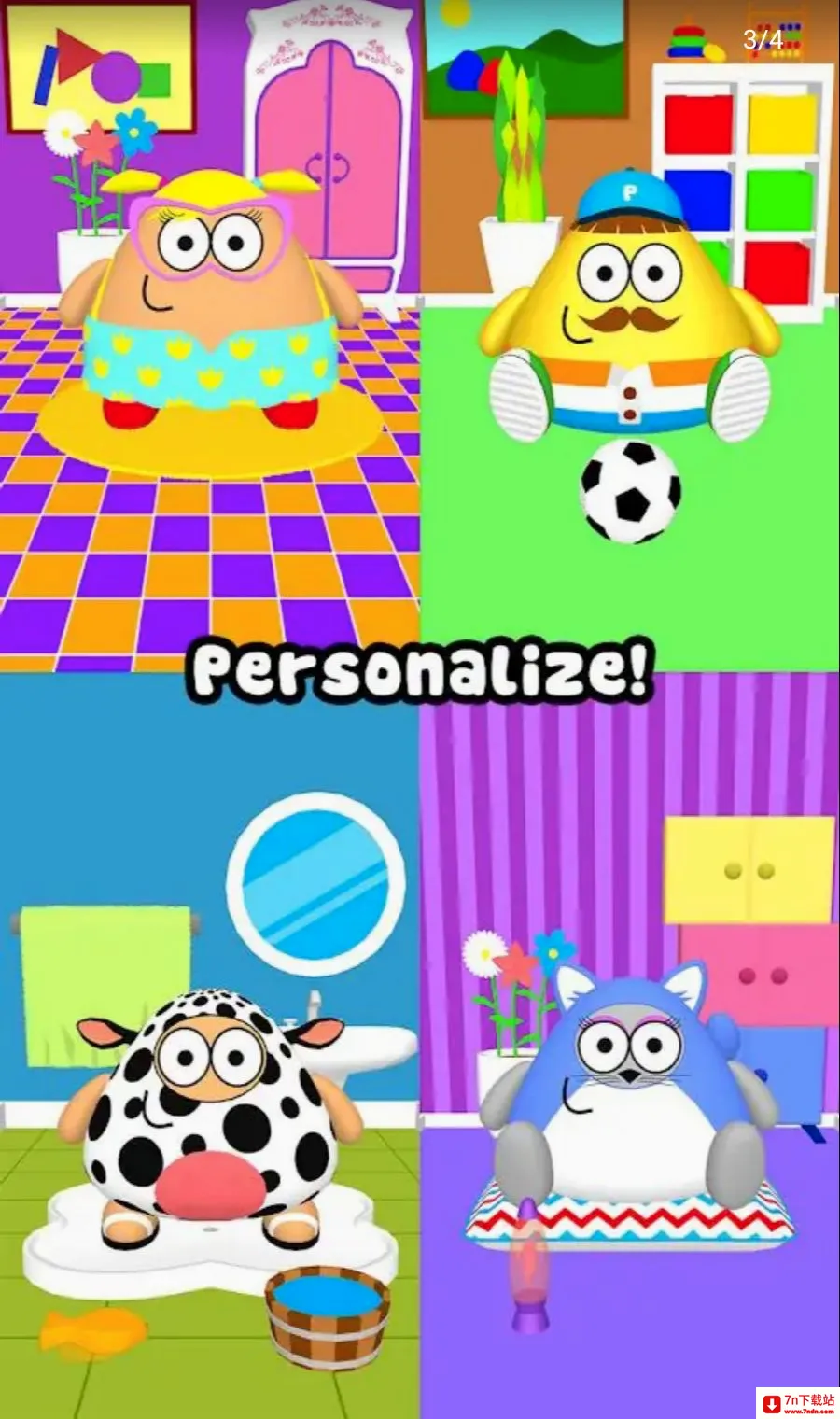 �ҵĳ���3D(Pou����������Ϸ)v1.0.73 �ٷ������ͼ