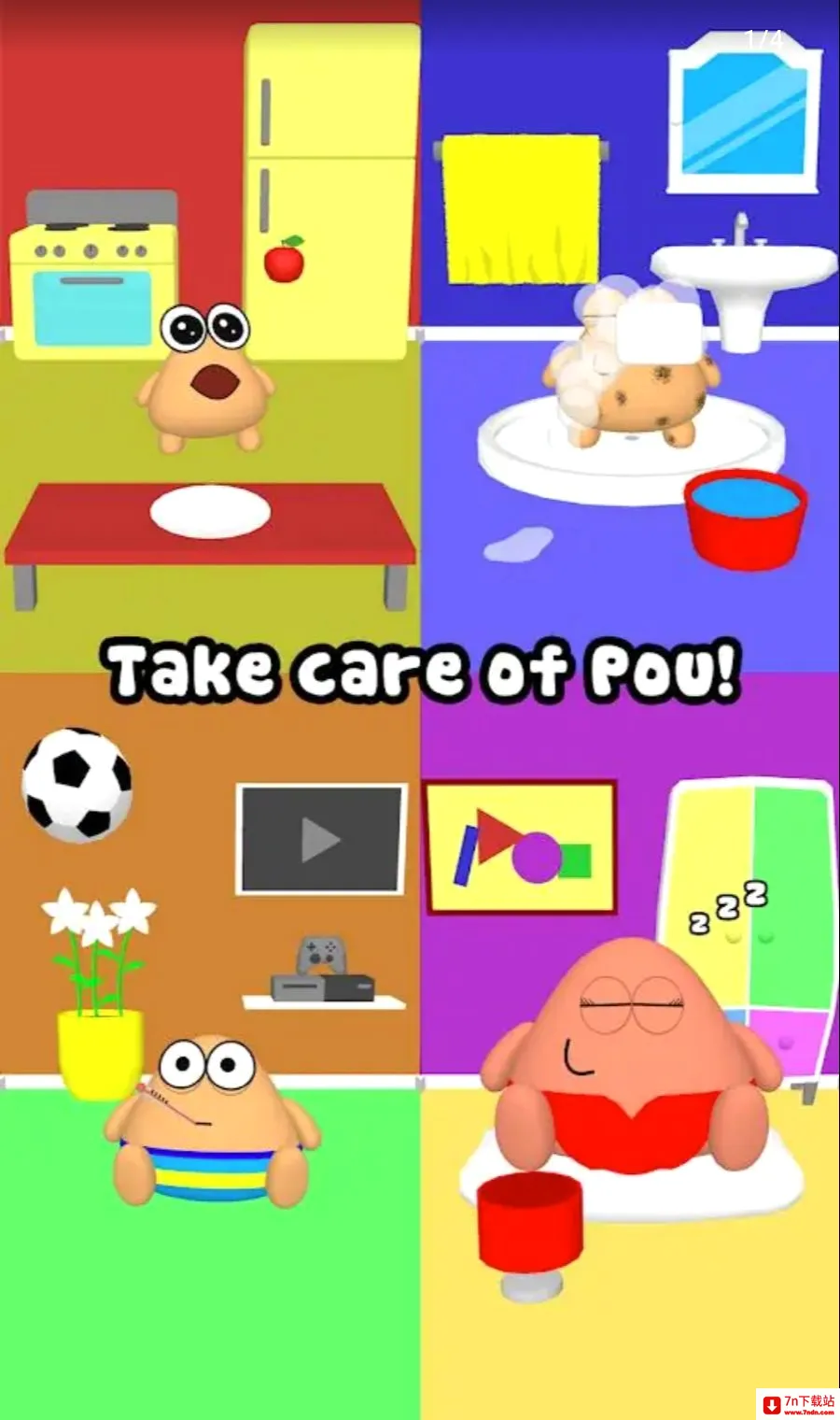 �ҵĳ���3D(Pou����������Ϸ)v1.0.73 �ٷ������ͼ