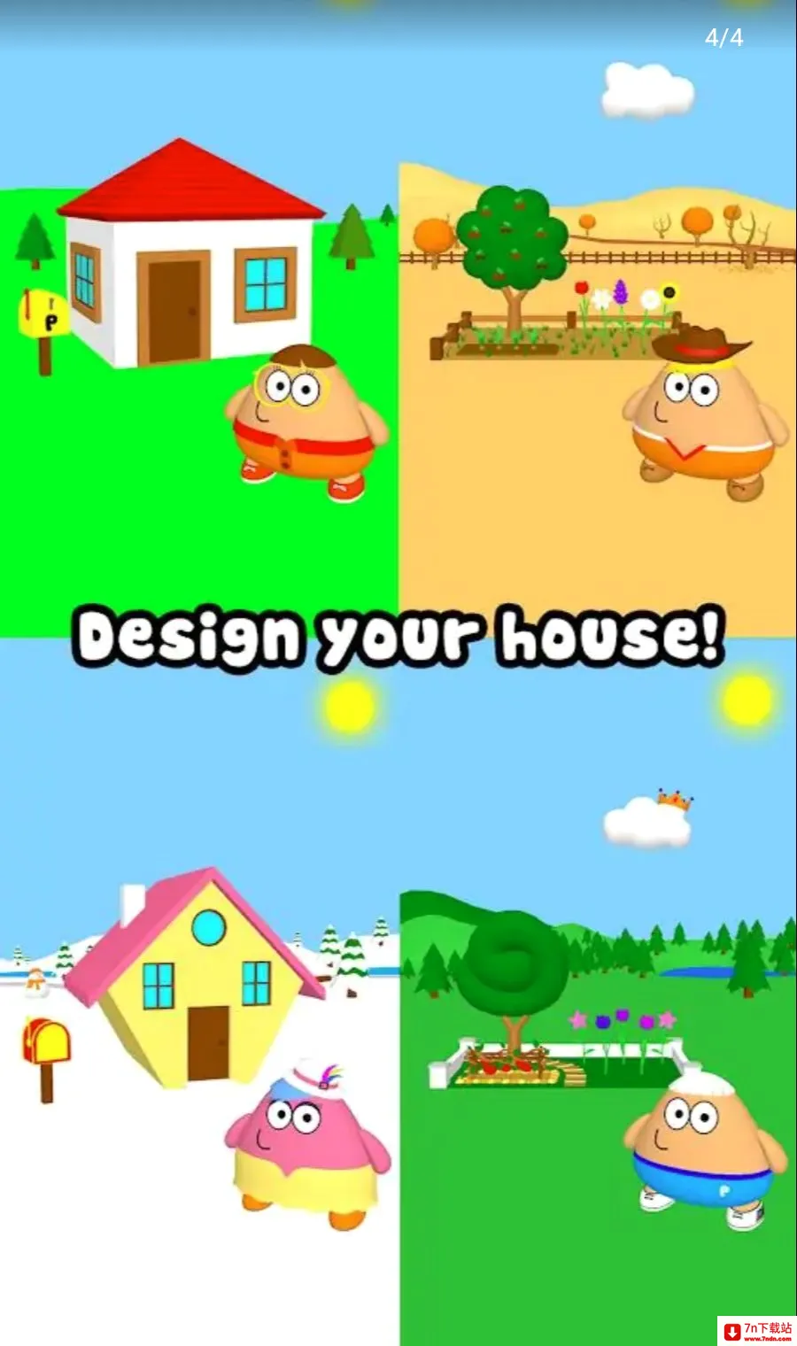 �ҵĳ���3D(Pou����������Ϸ)v1.0.73 �ٷ������ͼ